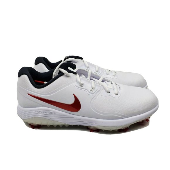 Nike Shoes Nike Men Vapor Pro Golf White University Red Shoes